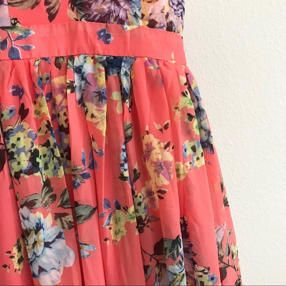 LAST1️⃣//CORAL FLORAL DRESS - Picture 6 of 13